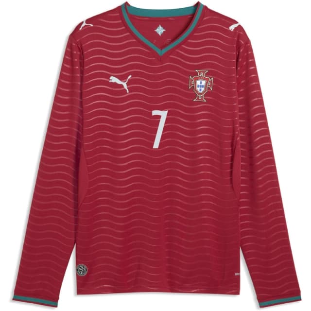 Puma Mens PUMA Portugal Ronaldo Long Sleeve Home Shirt 2026 Ronaldo 7 male XL