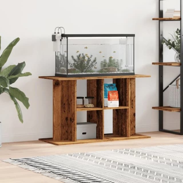 vidaXL Aquarium Stand Old Wood 100x40x60cm Engineered Wood, Brown 857274
