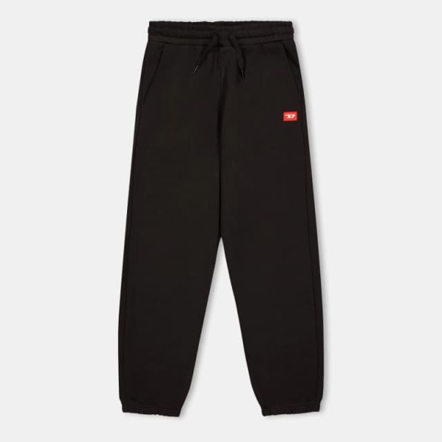Diesel Unisex Kids Closed Hem Fleece Jogging Bottoms Closed Hem Fleece Jogging Bottoms 12Y Black 48243303215