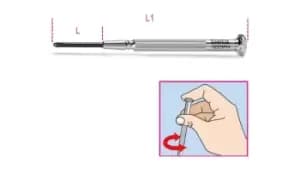 Beta Tools 1229PH Phillips Micro-Screwdriver PH0 012290250