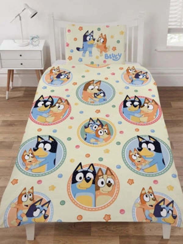 Bluey Frames Single Duvet Cover Set Print W0ID5 Unisex