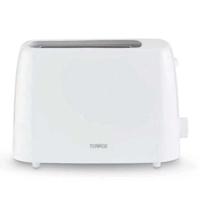 Tower Tower 2-Slice Toaster, White PT20087WHT White A Unisex 5056462366340