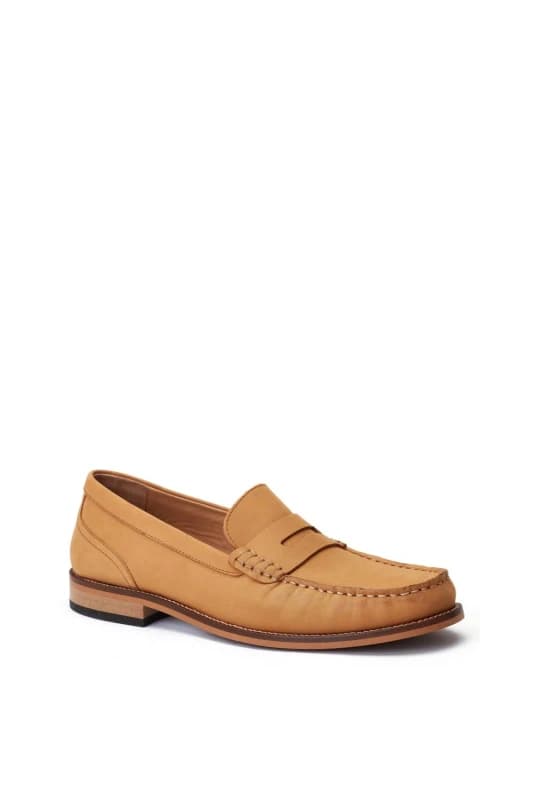 Base London Base London Men Garfield Penny Loafer in Tan Size: 11 Tan 11 Male 5038538366416