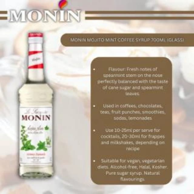 Monin Premium Mojito Mint Syrup 700ml