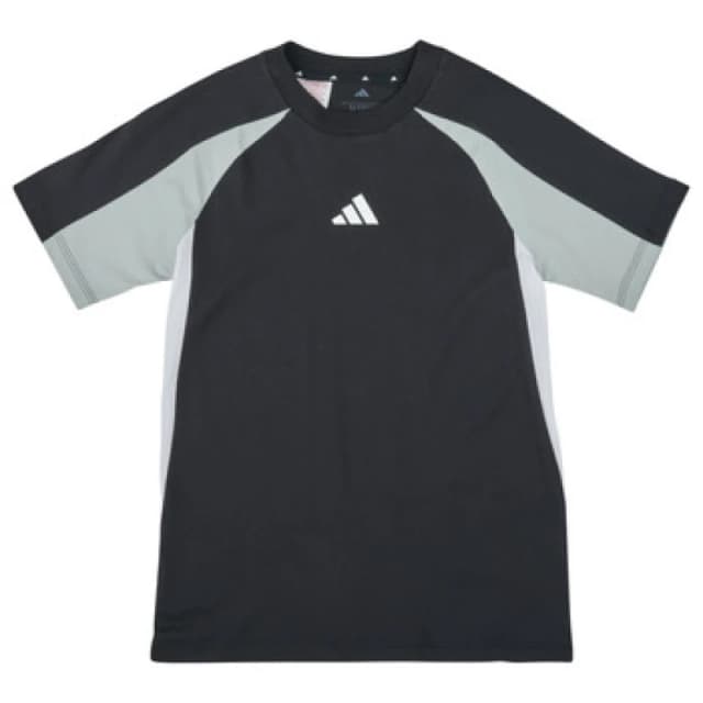 adidas Seasonal Essentials Colorblock T-Shirt Kids boys's Children's T shirt in Black