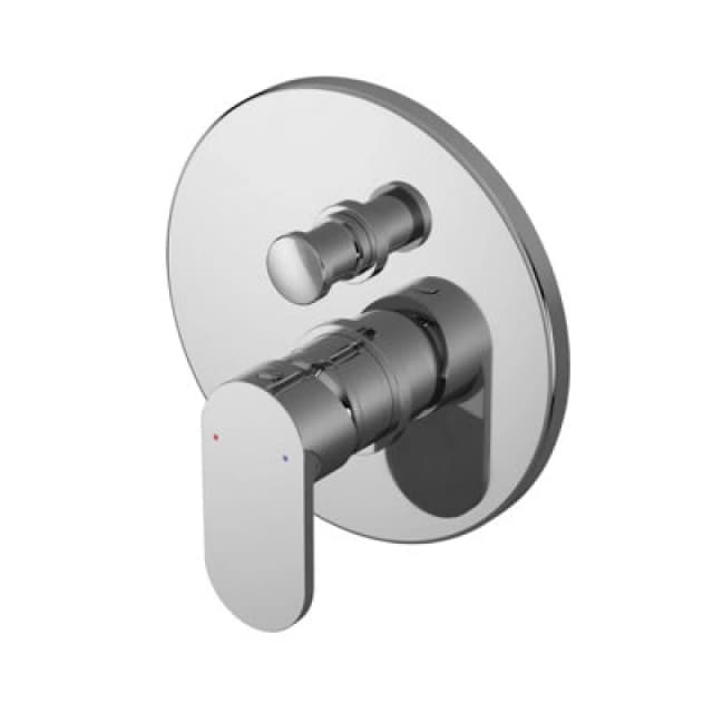 Balterley Concealed Manual Shower Valve with Diverter and Lever Handle Silver