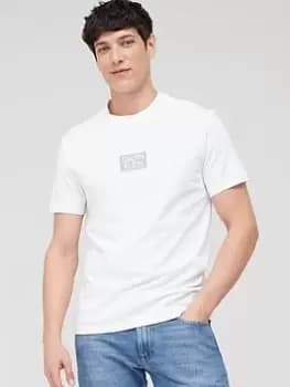 Calvin Klein Gloss Stencil Logo T-Shirt - White Size M Men