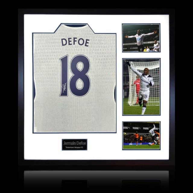 The Fan Cave Jermain Defoe Signed Tottenham Hotspur Shirt Elite White unisex 820mm x 82