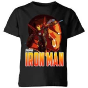 Avengers Iron Man Kids T-Shirt - Black - 11-12 Years