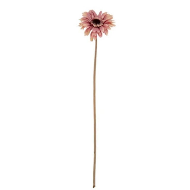 Hill Interiors Pink Gerbera Stem Artificial Flower - Plastic - L11 X W11 X H53cm - Pink