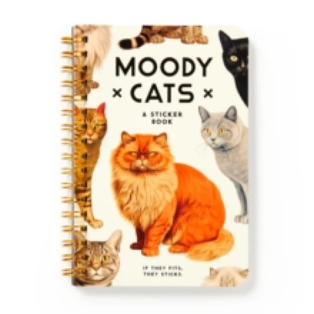 Moody Cats Sticker Book. Other printed item. By Brass Monkey, Galison Books