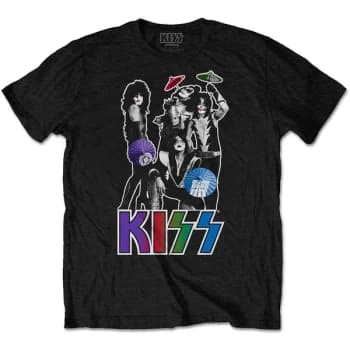 KISS - Umbrellas Unisex Large T-Shirt - Black