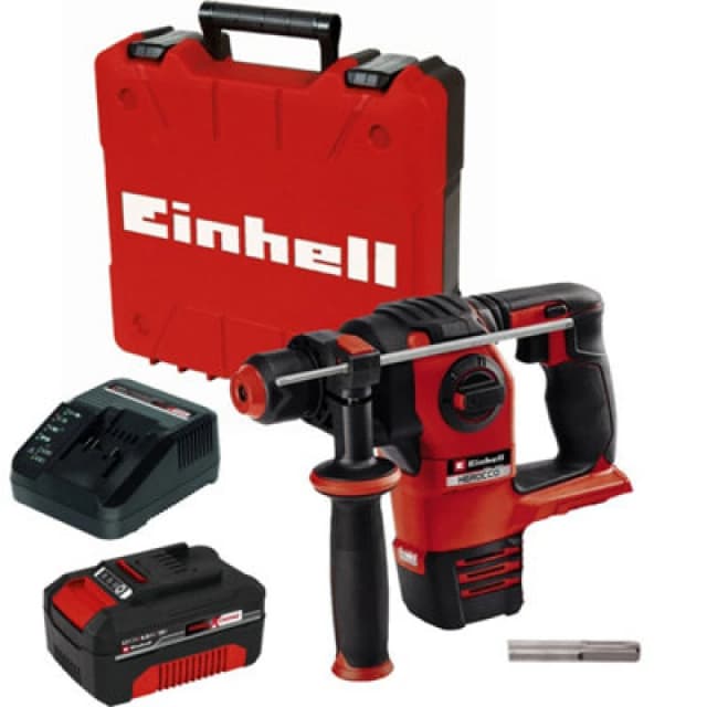 Einhell Professional HEROCCO 18v Cordless Brushless SDS Plus Rotary Hammer Drill HEROCCO Batteries: 1 x 4ah Li-ion