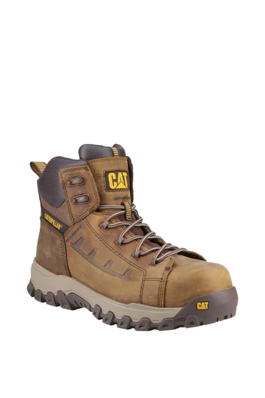 Caterpillar Mens Threshold Rebound Safety Boot in Brown Size: 13 Brown Male 13