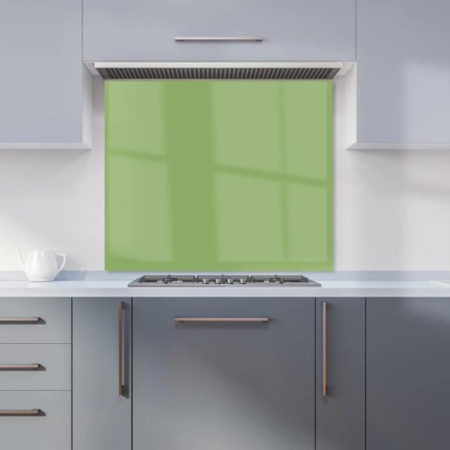 Warren Reed - Designer Thyme Green Kitchen Splashback Size: 600mm x 750mm Green Unisex 600mm x 750mm