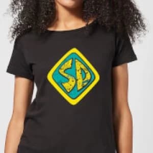 Scooby Doo Emblem Womens T-Shirt - Black