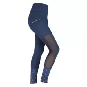 Aubrion Elstree Riding Tights Ladies - Blue