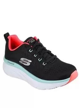 Skechers D'Lux Walker Fresh Finesse Trainers - Black, Size 4, Women