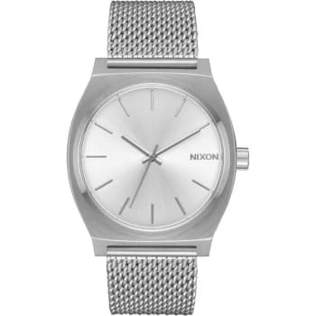 Nixon Time Teller Milanese All Silver Stainless Steel Watch