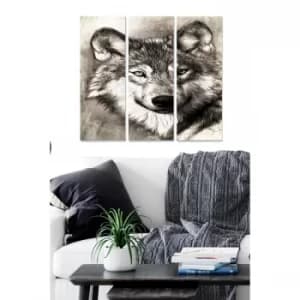 MDF221568 Multicolor Decorative MDF Painting (3 Pieces)