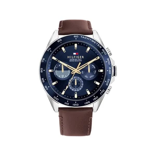 Tommy Hilfiger 1791965 Owen Brown Leather Strap Watch - W95279