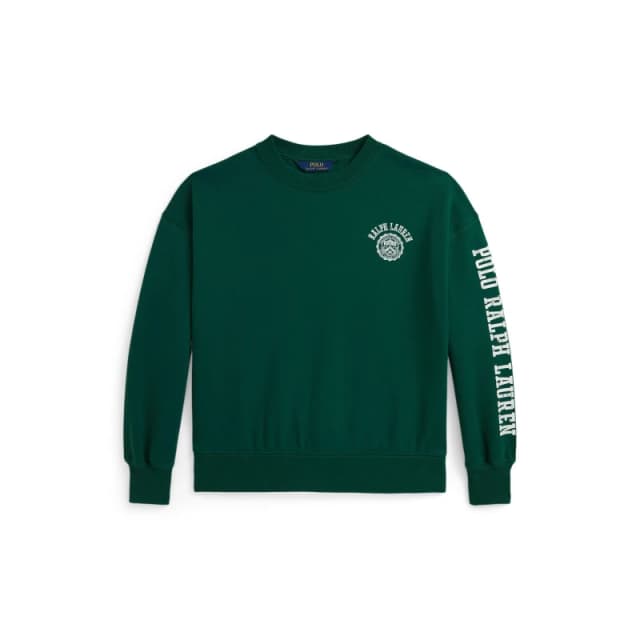Polo Ralph Lauren Kids Crew Neck Embroidered Logo Sweatshirt New Forest female 10-12Y/L