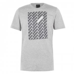 adidas Linear Camo Box Mens T-Shirt - GreyMar/Blk/Wht