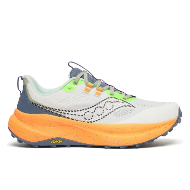 Saucony Xodus Ultra 4 Shoes White Orange SS26, Size 46,5 - EUR