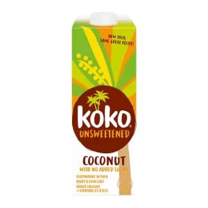 Koko Dairy Free Unsweetened UHT Coconut Milk 1Ltr x 6
