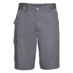 Russell Workwear Twill Shorts (30W) (Convoy Grey)