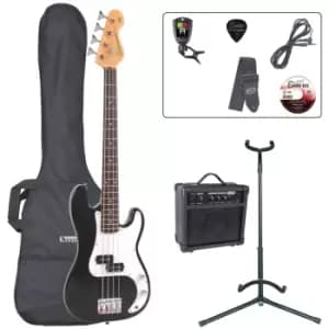 Encore E20 7/8 Bass Guitar Outfit - Gloss Black