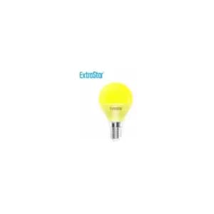 4W Yellow LED Golf Ball Modern Coloured Light Bulb E14