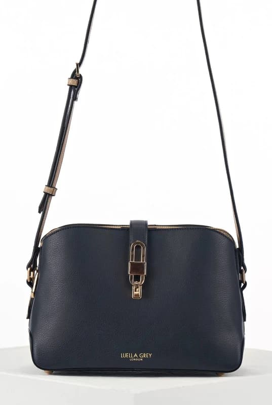 Luella Grey Womens 'Margy' Zip Top Crossbody in Navy Navy Female One Size