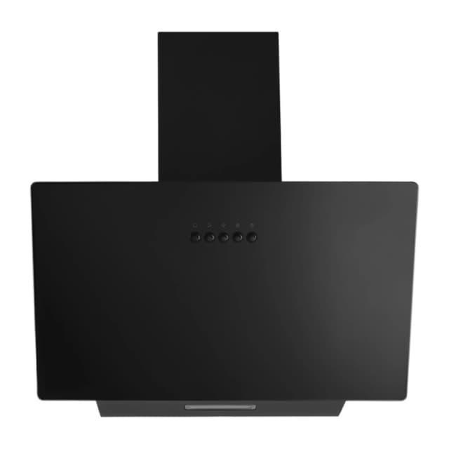 CDA 60cm Angled Chimney Cooker Hood - Black SCAG60BL Black