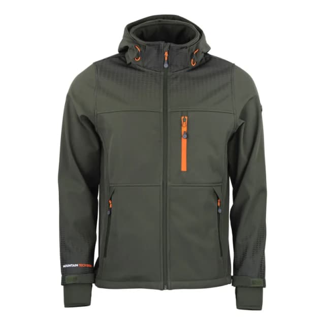 Softshell hooded jacket Peak Mountain Cabra Vert Male XL