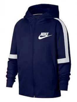 Nike Sportswear Older Boys Tribute Jacket NavyWhite Blue Size Xs6 8 Years