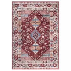 Madar Washable Rug - Red - 120x160cm