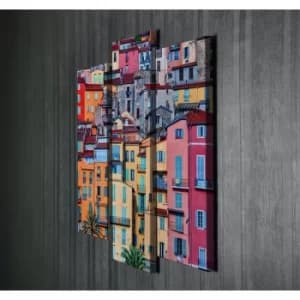 UC010 Multicolor Decorative Canvas Painting (3 Pieces)