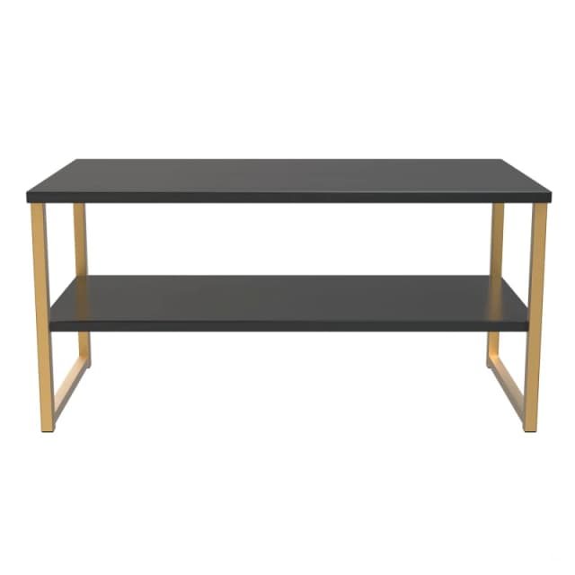 Tamworth Lagre Open Coffee Table In Black Ash (Ready Assembled)