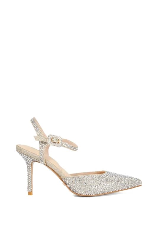 Dune London Womens 'Confident' Court Shoes in Gold Size: 7 Gold Female 7