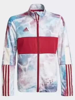 Boys, adidas Tiro Track Top, Red, Size 11-12 Years