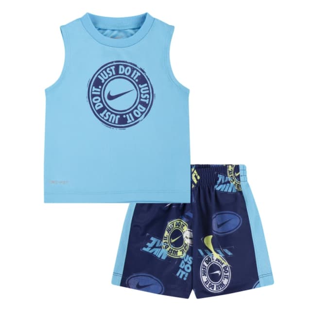 Nike Top and Short Set Babies - Blue Blue One Size