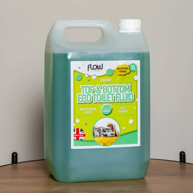 5 Litre Eco Top and Bottom Cleaner Toilet Fluid Solution for Motorhome, Caravan & Camping