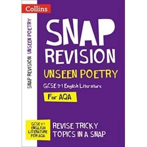 Unseen Poetry: New GCSE 9-1 English Literature AQA Paperback / softback 2018