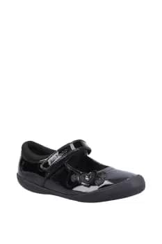 Hush Puppies Black Rosanna Infant Patent Leather School Shoe