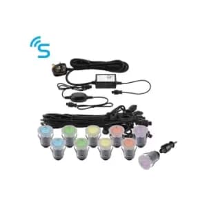 Saxby Smart IKON - Outdoor Recessed Ground Light RGB IP67 0.75W Polished Stainless Steel