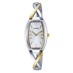 Lorus RRW51EX9 Ladies Dress Watch with Two Tone Shaped Strap