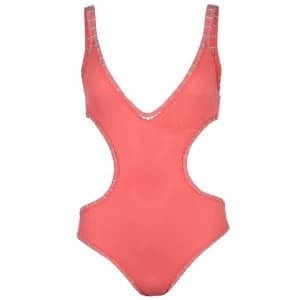 USA Pro USA CutOut Swim Suit Ladies - Coral