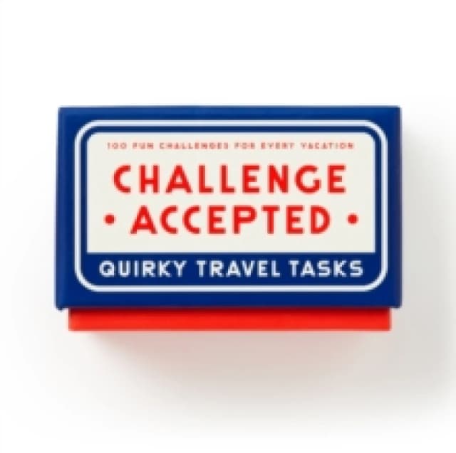 Challenge Accepted Travel Tasks Card Deck. Cards. By Brass Monkey, Galison Books
