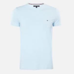 Tommy Hilfiger Mens Stretch Slim Fit T-Shirt - Chambrey Blue - L